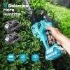 SEESII 2-in-1 Brushless Hedge Trimmers: Cordless Grass Shears with Dual 2.0 Ah Batteries, 6″ Electric Bush Shrub Trimmer with Dual Action Blade, Handheld Grass Cutter for Yard Garden, Lawn Pruning