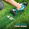 SEESII 2-in-1 Brushless Hedge Trimmers: Cordless Grass Shears with Dual 2.0 Ah Batteries, 6″ Electric Bush Shrub Trimmer with Dual Action Blade, Handheld Grass Cutter for Yard Garden, Lawn Pruning