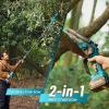 SEESII 2-in-1 Pole Saws for Tree Trimming: Electric Mini Chainsaw 6 Inch Cordless, 2 x 4000mAh Batteries Tree Pruner, Brushless Chain Saw with Extension Pole for Limb Branch Cutter,16Ft Reach