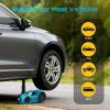 SEESII Electric Car Jack Kit: 5 Ton 12V Hydraulic car Jack with Impact Wrench and Tire Inflator Pump, 17.7 Inch Lift Range 3in1 Floor Jack Lift for SUV MPV Sedan Truck Change Tires Garage Repair(blue)