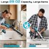 SEESII Electric Caulking Gun 29oz, Cordless Caulk Gun with a 2000mAh Battery, Stepless Speed, Anti-Drip, Led Light, Battery Powered Caulking Gun for Filling, Sealing (Sky Blue)(29oz)