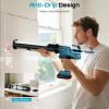 SEESII Electric Caulking Gun 29oz, Cordless Caulk Gun with a 2000mAh Battery, Stepless Speed, Anti-Drip, Led Light, Battery Powered Caulking Gun for Filling, Sealing (Sky Blue)(29oz)