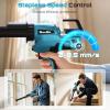 SEESII Electric Caulking Gun 29oz, Cordless Caulk Gun with a 2000mAh Battery, Stepless Speed, Anti-Drip, Led Light, Battery Powered Caulking Gun for Filling, Sealing (Sky Blue)(29oz)