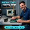SeeSii TinySA Ultra+ ZS407 7.3GHz Spectrum Analyzer: 2025 Upgraded 4 Inch HW V0.5.4 100kHz-7.3GHz Handheld Tiny Frequency Analyzer – 2-in-1 RF Signal Generator 100kHz to 900MHz MF/HF/VHF UHF(7.3GHz ZS407)