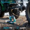 Seesii 10000PSI Electric Grease Gun: 3 Speed Control Battery Powered Grease Gun Cordless with 2 Batteries, Brushless Motor, 39.4” Long Hose, 90 Degree Coupler & LED Light for Heavy Duty Equipment(Blue)