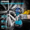 Seesii 1000N.m (738ft-lbs) Cordless Impact Wrench High Torque,1/2″ Brushless Impact Gun w/Two 4.0Ah Battery,Fast Charger, 5 Sockets & Storage Case, Electric Impact Wrench for Car Truck,WH760(Blue)