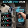 Seesii Cordless Impact Wrench 3/4 Inch, 1475ft-lbs(2000Nm) High Torque Brushless Power Impact Gun, 2x 6.0 Ah Battery, Fast Charger, Heavy Duty Electric Impact Driver for Truck Mower Car Repair