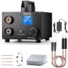 SEESII Capacitor Spot Welder: Battery Spot Welder with 3000F Capacitor, 250 Gear Adjustable, 1.8” LCD Display, Spot Welding for 0.1-0.3mm Nickel Strip, for Battery Pack Making/Repair