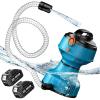 SEESII Floating Water Pump Battery Powered, 720GPH Cordless Water Transfer Pump w/ 2 Pcs 4000 mAh Batteries & Charger, 25 ft of Lift, 3/4″ Outlet, Portable Small Pump for Pool, Pond, RV, Boat, Garden(Two Batteries)