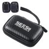 Seesii 4 Inch Protective Case for NanoVNA-H4 & TinySA Ultra: EVA Hard Shell Storage Pouch with Custom Foam for Antenna/Spectrum Analyzer, Waterproof Shockproof Design with Carry Strap(2.8 inches (case size))