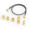 Seesii 6Pcs SMA Calibration Kits for NanoVNA H H4 F V2 V3 SAA Mini1300 PS100 Vector Network Analyzer & Antenna Analyzer Calibrate RF Coaxial Test Connector Short/Load/Open/Thru/Jumper/F2F M2M Set