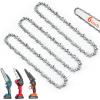 Seesii 8 Inch Chainsaw Chain Replacement – 2 Pack 8” Chainsaw Saw Chains for Cordless Electric Mini Chainsaw,043″ Gauge, 1/4″ LP Pitch, 46 Drive Links(3x 6-inch)