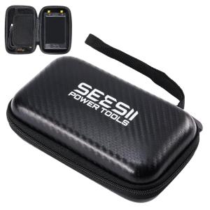 Seesii 4 Inch Protective Case for NanoVNA-H4 & TinySA Ultra: EVA Hard Shell Storage Pouch with Custom Foam for Antenna/Spectrum Analyzer, Waterproof Shockproof Design with Carry Strap(4-inch Protective Case)