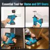 Seesii Cordless Rotary Hammer Drill, Battery Power Hammer with 2×4.0Ah Batteries SDS-Plus Change Adapter Including 3 Drill Bits, Flat/Point Chisels Lightweight Electric Hammer Drill for DIY projects