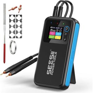 SEESII Battery Spot Welder: Continuous Welding Function, 8.0Ah Rechargeable Capacity, Portable Spot Welder with Visual Display, Perfect for DIY/Repairs(SE301)