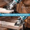 Seesii Mini Circular Saw with Laser Guide,4.8A 4000 RPM Compact Corded Circular Saw with Rip Guide,3 Blades (4-1/2″) for Wood,Soft Metal,Tile,Plastic Cutting,Max Cut Depth 1-11/16″(90°),1-1/8″ (45°)(4-1/2″ corded)