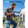 SEESII Electric Caulk Gun, Cordless Caulking gun w/2 x 2.0Ah Batteries, Battery Power Caulking Gun with Brushless Motor & LED Light, Filling and Sealing for Doors Floors Walls Window, 10 Oz