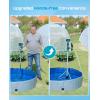 SeeSii Cordless Stick Water Transfer Pump with Tripod Stand Hands-free, Portable Electric Water Pump 720GPH & 2 x 4.0Ah Batteries, 32FT Lift for Pool Draining Boat Bilge Garden Rain Barrel Basement