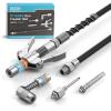 Seesii Grease Gun Accessory Kit, Includes Quick-Release Coupler, 90 Degree Grease Gun Coupler Adapter, 12 Inch Flexible Hose, 2 Grease Needle Tips for Easy Greasing Narrow, Tight & Deep Spaces, GR04P(Standard Kit (with Needle Tips))