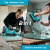 SEESII Tile Vibration Tool 160mm: Vibration Leveling Machine 10-Hours Long Lasting, Tile Vibrator With 12 Speeds For Laying Floor Wall Larger Tiles(6″X6″ – 48″X48″), Tile Installers DIYer (KP-160B)(285mm)