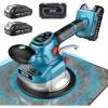 SEESII Tile Vibration Tool 160mm: Vibration Leveling Machine 10-Hours Long Lasting, Tile Vibrator With 12 Speeds For Laying Floor Wall Larger Tiles(6″X6″ – 48″X48″), Tile Installers DIYer (KP-160B)(145mm)