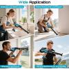 SEESII Electric Caulking Gun 29oz, Cordless Caulk Gun with 2x 2000mAh Battery, Stepless Speed, Anti-Drip, Led Light, Battery Powered Caulking Gun for Filling, Sealing(29oz)