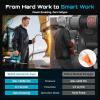 Seesii 6-inch Mini Chainsaw Cordless and 12000PSI Electric Grease Gun Kit