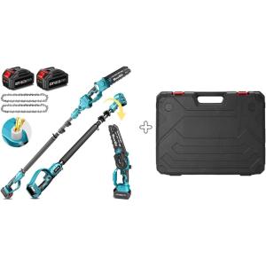SEESII Pole Saw 8 Inch with Mini Chainsaw Case