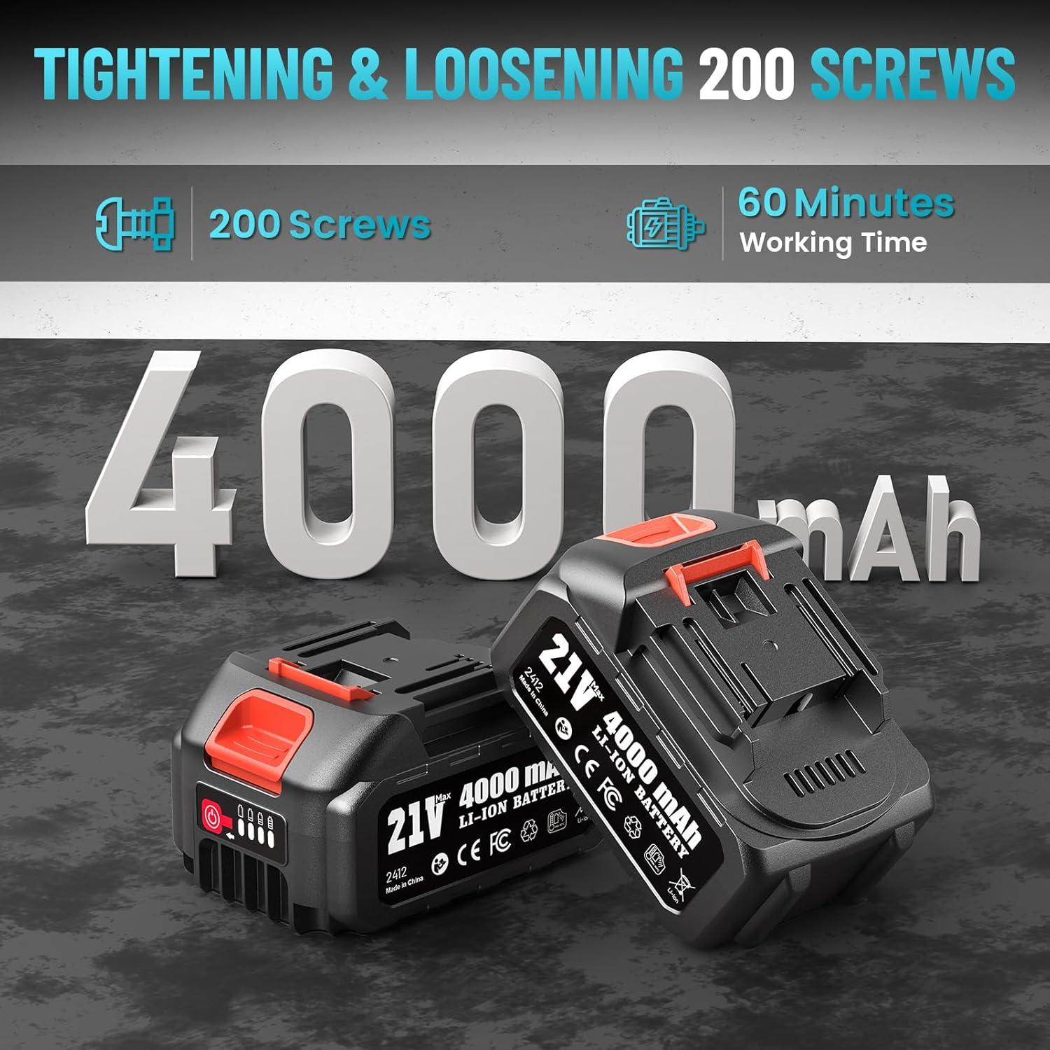 image:imageSEESII 2in1 Electric Pole Saws for Tree Trimming amp Impact Wrench 886 FTLBS1200Nm