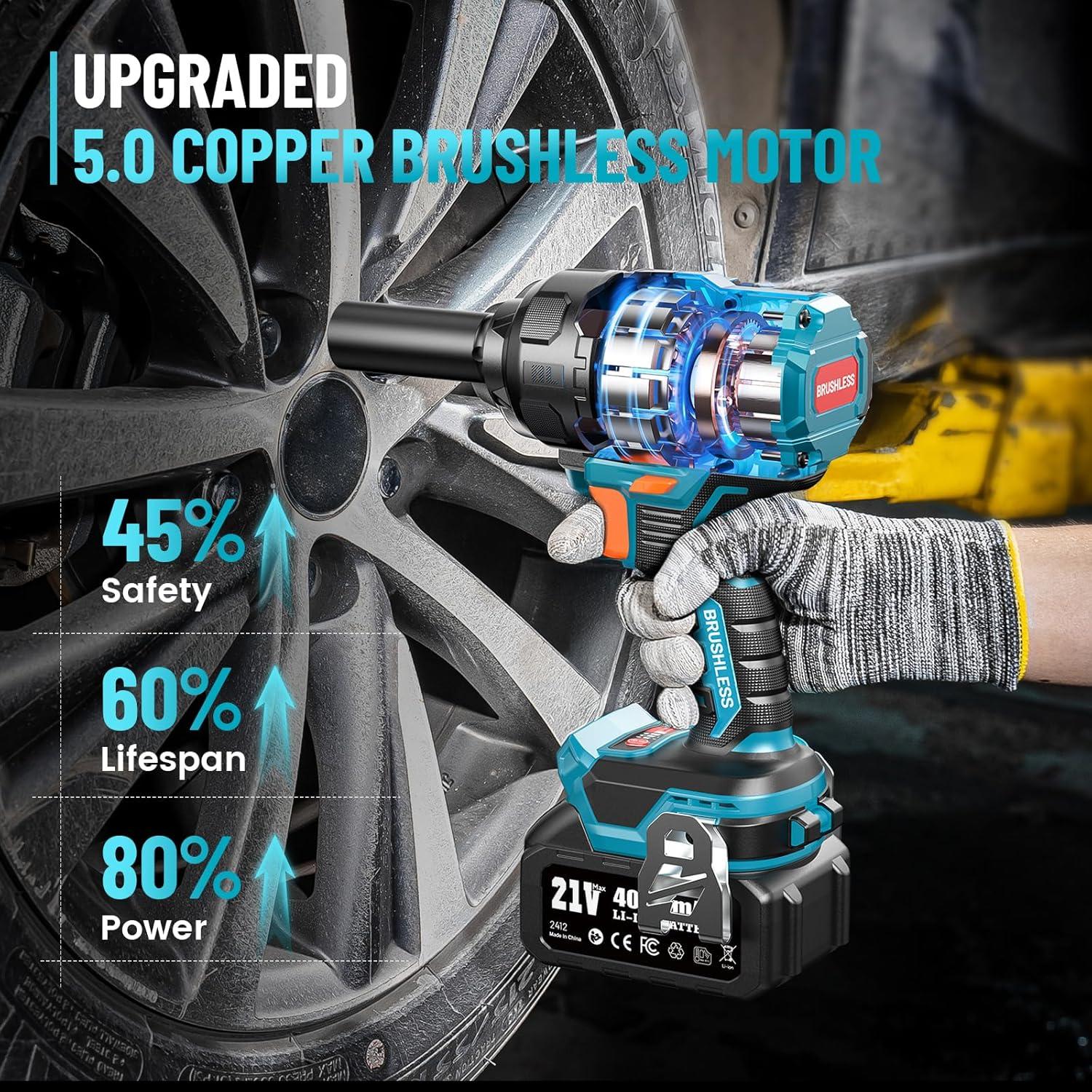 image:imageSEESII 2in1 Electric Pole Saws for Tree Trimming amp Impact Wrench 886 FTLBS1200Nm