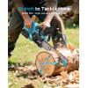 Seesii Mini Chainsaw Cordless 12-inch: 2× 4.0Ah Battery, Brushless Motor 3800 RPM, Auto Oiler Electric Chainsaw – Perfect Gifts for Men Dad Husband Father Tree Cutting