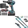 SEESII 2-in-1 Electric Pole Saws for Tree Trimming & Impact Wrench 886 FT-LBS(1200N.m)
