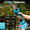 Seesii Electric Pruning Shears for Gardening: 1.8” Cutting Cordless Power Pruner – Brushless Motor, Dual 4.0Ah Battery+Seesii Mini Chainsaw Cordless 6-inch