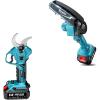 Seesii Electric Pruning Shears for Gardening: 1.8” Cutting Cordless Power Pruner – Brushless Motor, Dual 4.0Ah Battery+Seesii Mini Chainsaw Cordless 6-inch