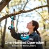SEESII 2-in-1 Electric Pole Saws: Brushless Mini Chainsaw Cordless 6 Inch, 2 x 4000mAh Batteries, Pole Saw for Tree Trimming,Hand held Chain Saw with Extension Pole for Tree Limb Branch Cutter,P6 Ace(Sky Blue)