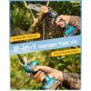 SEESII 2-in-1 Electric Pole Saws: Brushless Mini Chainsaw Cordless 6 Inch, 2 x 4000mAh Batteries, Pole Saw for Tree Trimming,Hand held Chain Saw with Extension Pole for Tree Limb Branch Cutter,P6 Ace(Navy Blue)