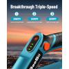 SEESII Electric Tiller for Gardening 300 RPM,SEESII Mini Chainsaw Cordless 6-inch