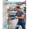 Seesii 1-Inch Cordless SDS-Plus Rotary Hammer Drill, 2.8J Impact Energy Brushless Motor, 4-Mode with Safety Clutch, 2 x 4.0Ah Batteries & Chisel/Bit Set for Concrete Drilling & Home Renovation(Blue)