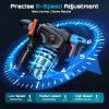 Seesii Heavy Duty Rotary Hammer: 13 Amp 1-1/4″ SDS-Plus Demolition Hammer Drill for Concrete, Brick & Stone, 6J Power with 4 Functions, Safety Clutch & Anti-Vibration, Drill Bits and Chisels Included(Blue)