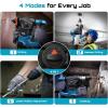 Seesii Heavy Duty Rotary Hammer: 13 Amp 1-1/4″ SDS-Plus Demolition Hammer Drill for Concrete, Brick & Stone, 6J Power with 4 Functions, Safety Clutch & Anti-Vibration, Drill Bits and Chisels Included(Blue)