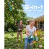 SEESII 2-in-1 Pole Pruning Shears: 2.2″ Cutting Diameter Cordless Electric Pole Pruners, 2*4000mAh Batteries, Brushless Motor, Extra SK5 Blade, 4 Mode Adjustable Garden Shears for Tree Flower Trimming(Blue)
