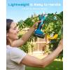 SEESII Electric Pruning Shears for Garden: 1.2″ Cutting Diameter Cordless Power Pruner, 2*2000mAh Batteries, Brushless Motor, Extra SK5 Blade, 2 Modes Battery Powered Branch Cutter for Tree Trimming(Sky Blue)
