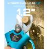 SEESII Electric Pruning Shears for Garden: 1.2″ Cutting Diameter Cordless Power Pruner, 2*2000mAh Batteries, Brushless Motor, Extra SK5 Blade, 2 Modes Battery Powered Branch Cutter for Tree Trimming(Sky Blue)