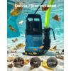 SEESII 1HP Submersible Water Pump, 4755GPH High Flow Sump Pump with 23ft Hose Kit, Anti-Clogging Filter Net for Swimming Pool Hot Tub Pond Basement Rooftop Garden Water Removal(Blue and Black)
