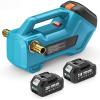 Seesii Cordless Transfer Pump for Water/Diesel, 760GPH Self-priming 2×4000mAh Rechargeable Battery, Portable Electric Utility Pump for RV, Garden, Hot Tub, Tank, Pool, Ponds, Aquariums, Rain Barrels(Blue)