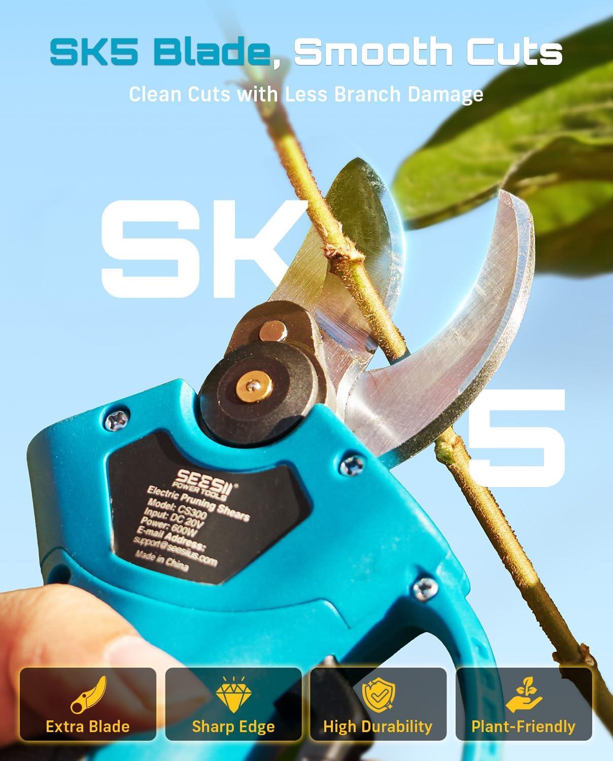 image:imageSEESII Electric Pruning Shears 40V 16Inch Cordless Chainsaw