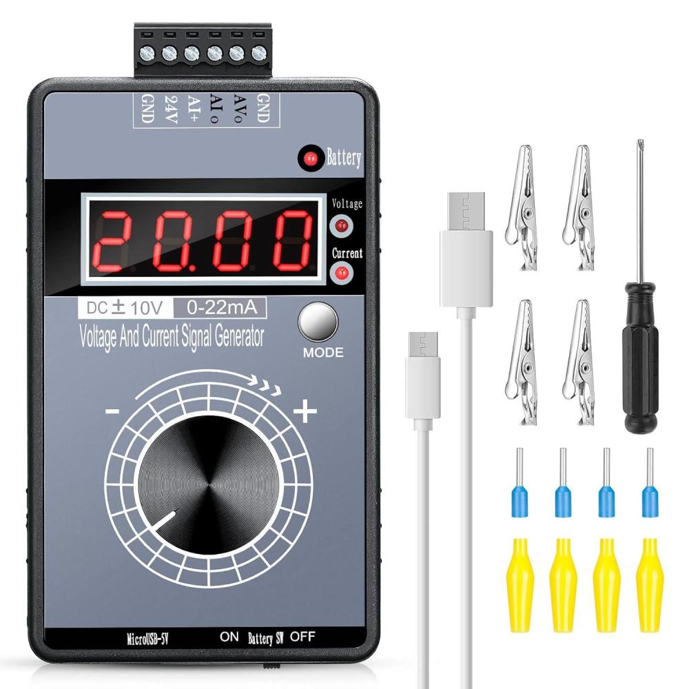 image:imageSeesii 022mA420mA DC 010V Signal Generator Mini Adjuatable Function Generator with LCD Display Current Voltage Analog Generator