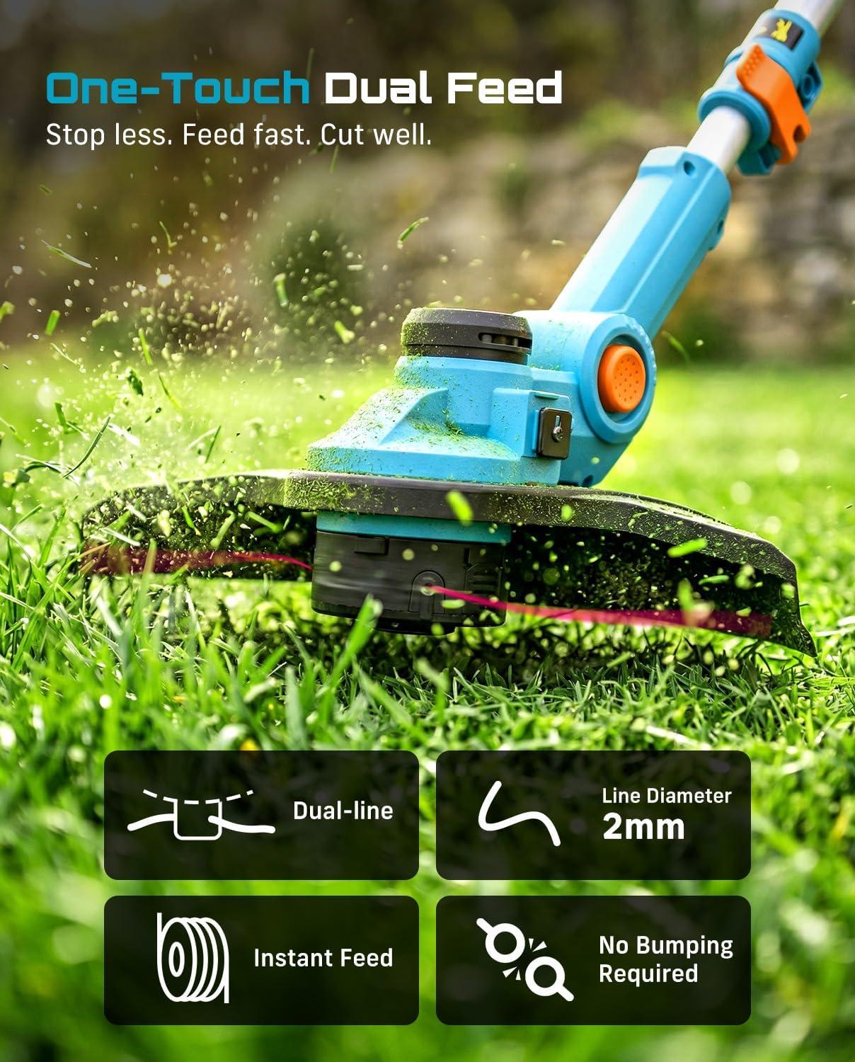 image:imageSeesii 13 Electric Weed Wacker amp SEESII Flagship 8Inch Cordless Mini Chainsaw