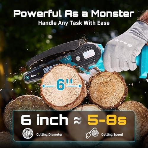 image:imageSeesii 13 Electric Weed Wacker amp Seesii 6inch Mini Chainsaw