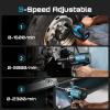 SEESII Upgraded Impact Wrench 1180 Ft-lbs (1600 N·m): 1/2″ High-Torque Impact Gun with Detachable Side Handle, 21V Cordless Impact Driver 2x 4.0Ah Batteries for Car/Pickup Truck/Mower/Industrial Tasks(Blue16)